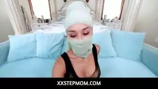 الحجاب العربي كالي لي أراد ربيب الديك ضخمة